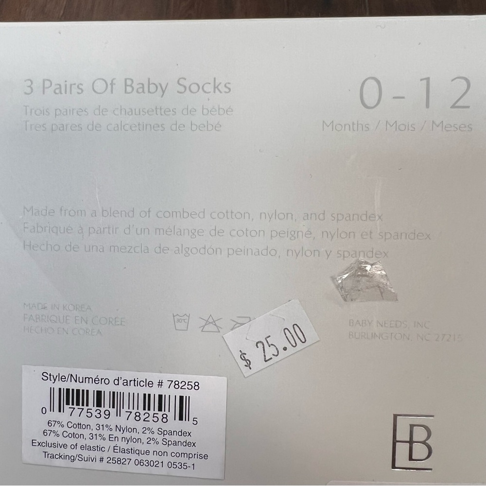New Elegnat Baby‎ socks 0-12months - Picture 3 of 3